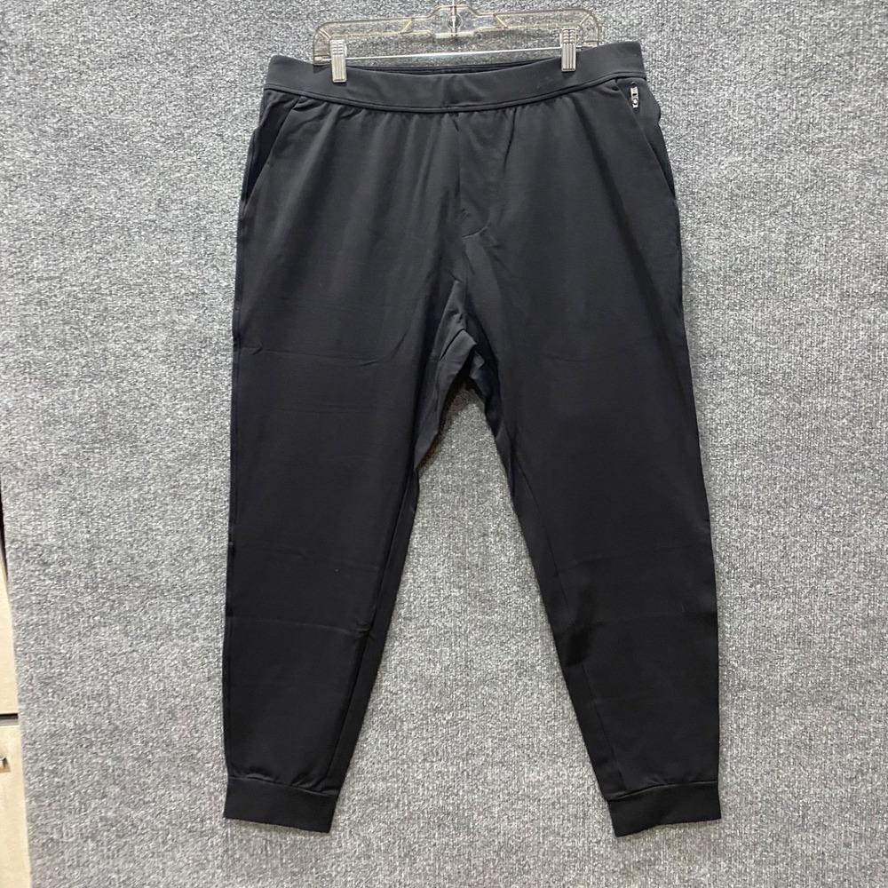 Lululemon Pants Abc Jogger Mens L Black Tapered Leg Cuffed Stretch